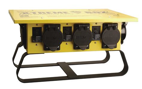 x-treme box power distribution center|portable temporary power distribution box.